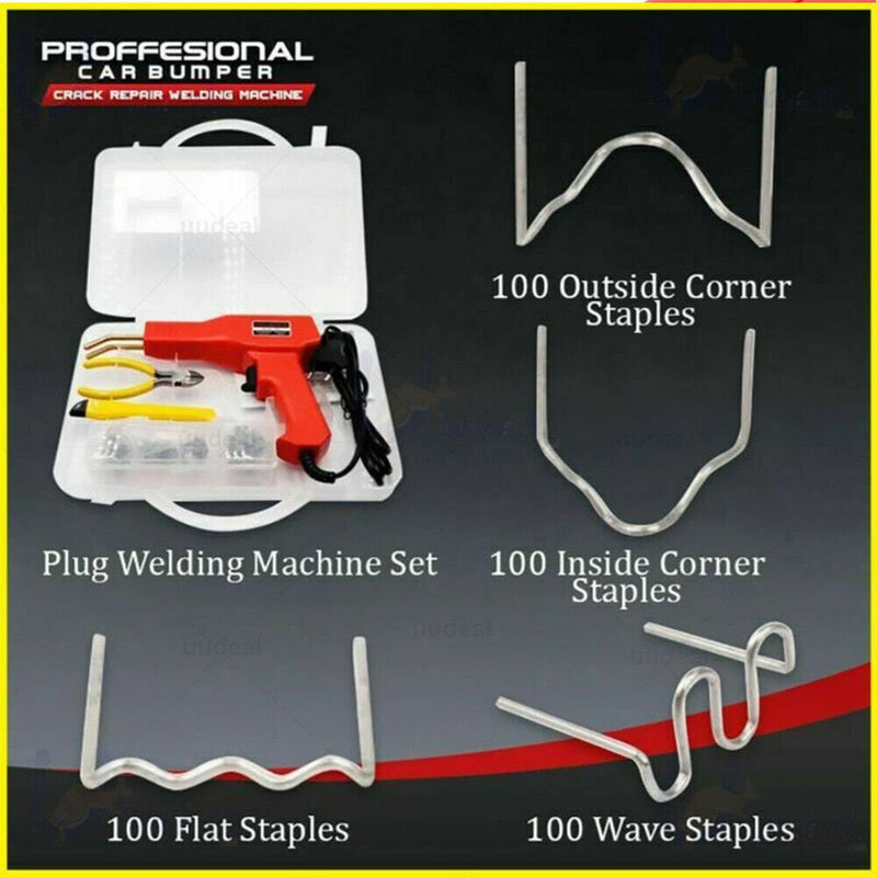 Plastic Welder Garage Tool Hot Staple Staplers Bumper Repair Welding Machine Kit Payday Deals