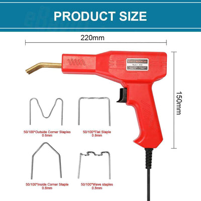 Plastic Welder Garage Tool Hot Staple Staplers Bumper Repair Welding Machine Kit Payday Deals