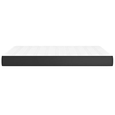 Pocket Spring Bed Mattress Black 137x190x20 cm Full Faux Leather Payday Deals