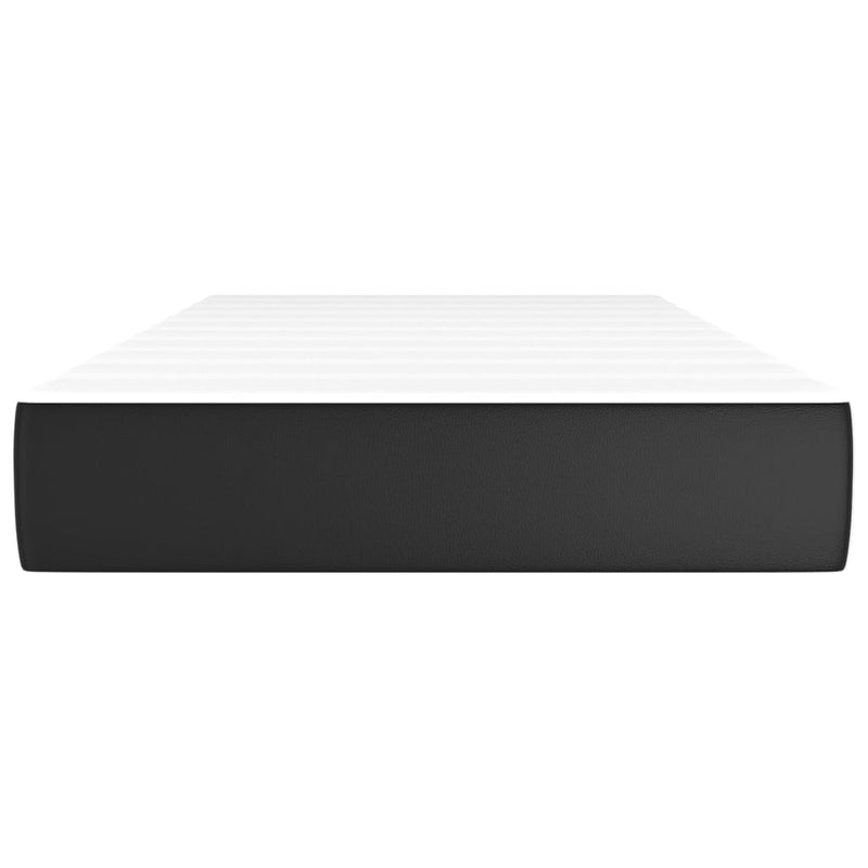 Pocket Spring Bed Mattress Black 90x190x20 cm Faux Leather Payday Deals