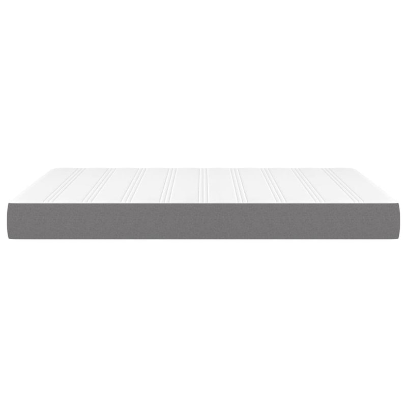 Pocket Spring Bed Mattress Dark Grey 137x190x20 cm Full Fabric Payday Deals