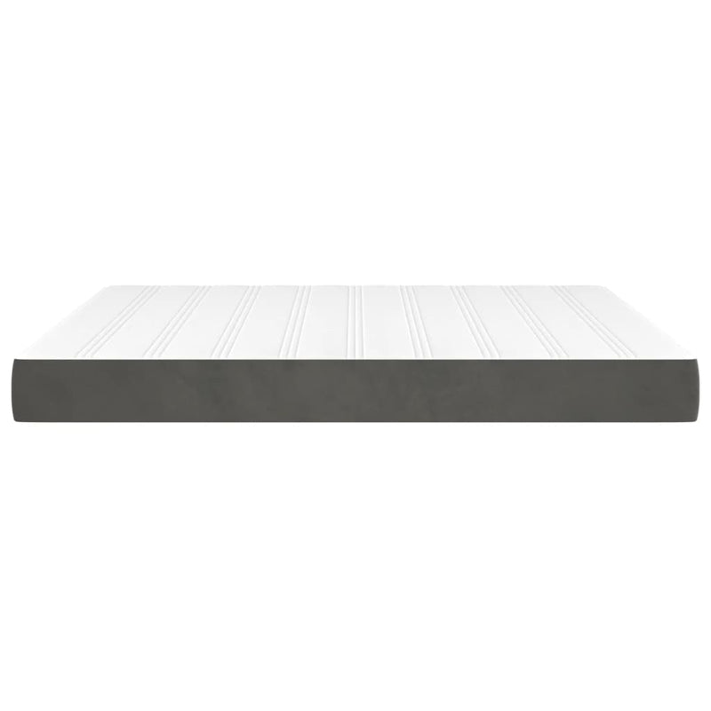 Pocket Spring Bed Mattress Dark Grey 152x203x20 cm Queen Velvet Payday Deals