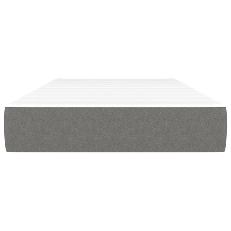 Pocket Spring Bed Mattress Dark Grey 90x190x20 cm Fabric Payday Deals