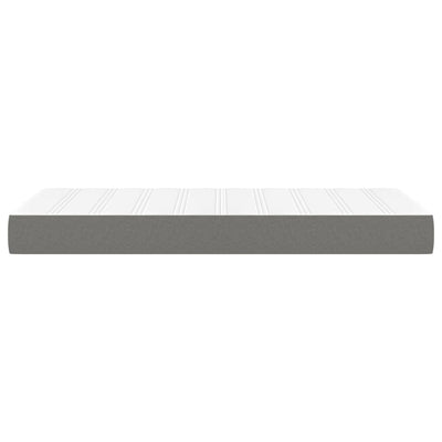 Pocket Spring Bed Mattress Dark Grey 90x190x20 cm Fabric Payday Deals