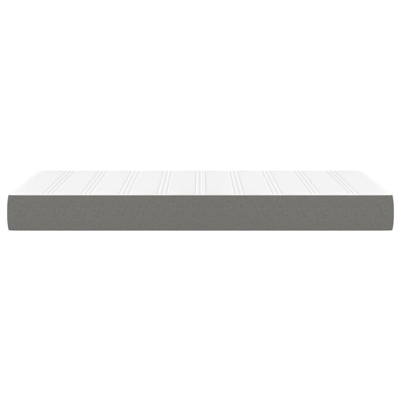 Pocket Spring Bed Mattress Dark Grey 90x190x20 cm Fabric Payday Deals