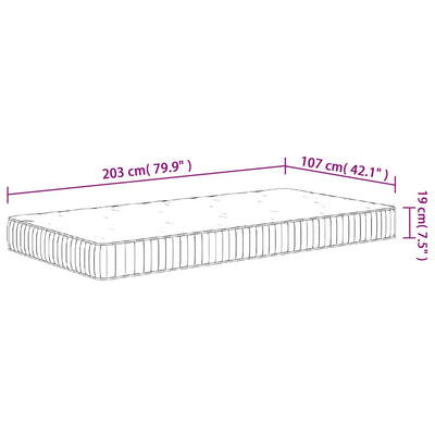 Pocket Spring Mattress Medium 107x203 cm King Single Size Payday Deals
