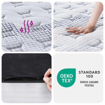 Pocket Spring Mattress Medium 137x190 cm Double Size Payday Deals