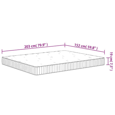 Pocket Spring Mattress Medium 152x203 cm Queen Size Payday Deals