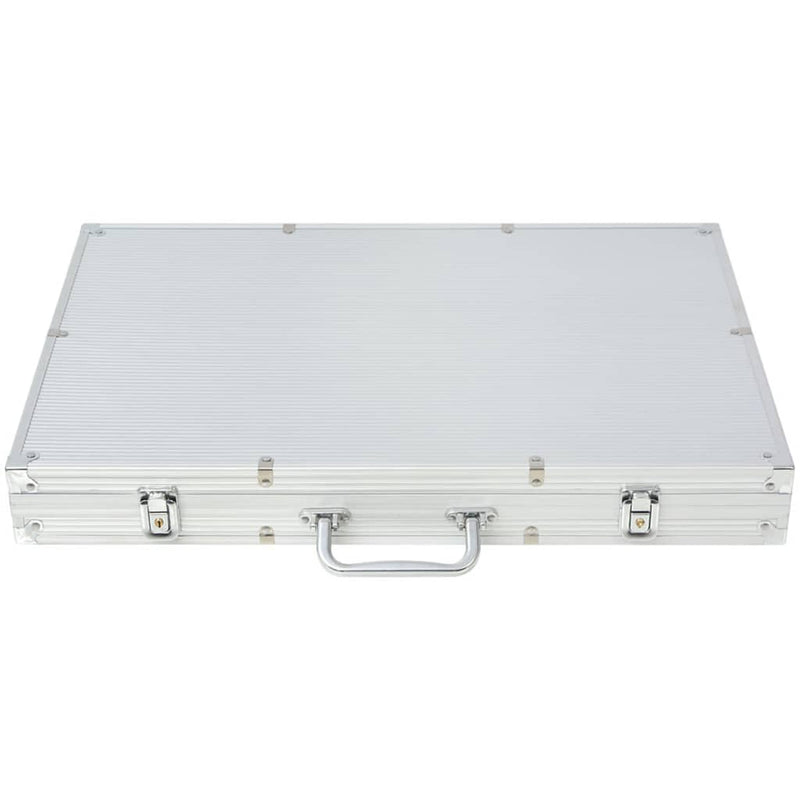 Poker Set with 1000 Laser Chips Aluminium Payday Deals