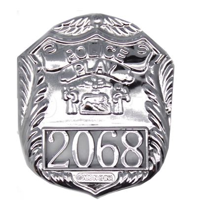 POLICE BADGE Costume Accessory Plastic Silver Fancy Dress Party Officer Cop Payday Deals