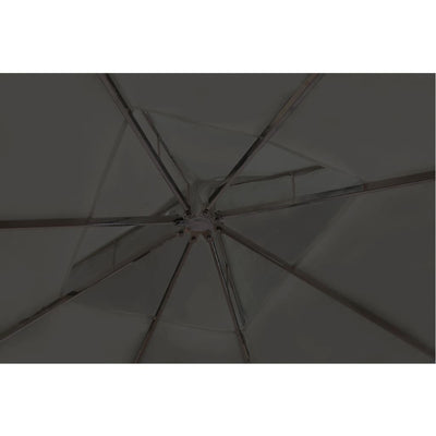 Poly Rattan Gazebo with Dark Grey Roof 3 x 4 m Payday Deals