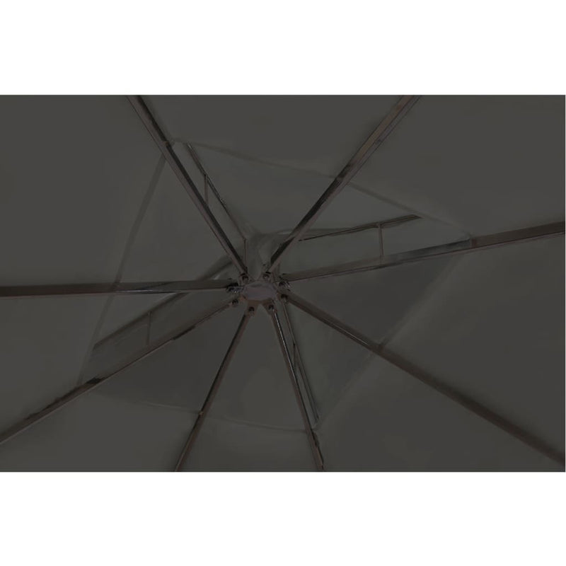 Poly Rattan Gazebo with Dark Grey Roof 3 x 4 m Payday Deals