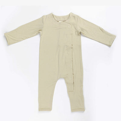 Ponchik Babies + Kids - Magnetic Bamboo Body Suit - Pistachio