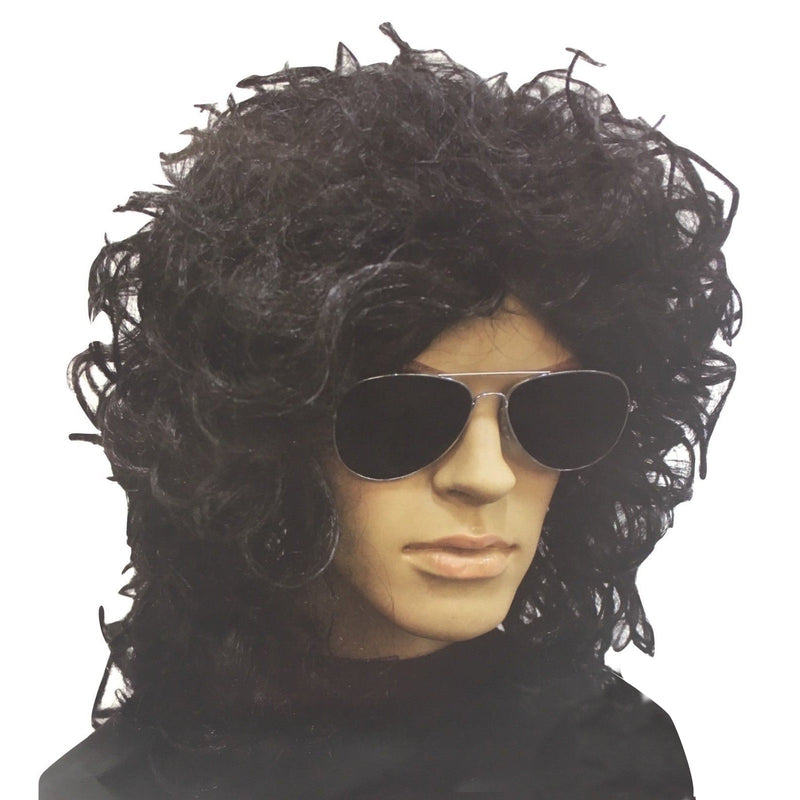 POPSTAR WIG Punk Costume Party Fancy Curly Long Hair Rock 70s 80s Payday Deals