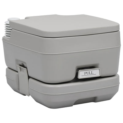 Portable Camping Toilet with Tent 10+10 L Payday Deals