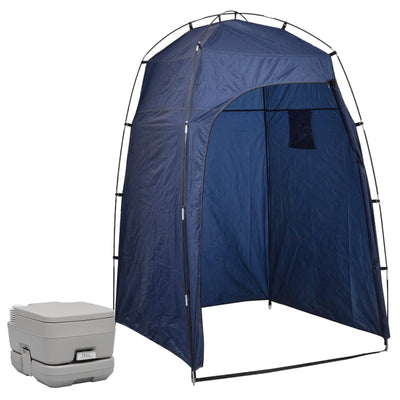 Portable Camping Toilet with Tent 10+10 L
