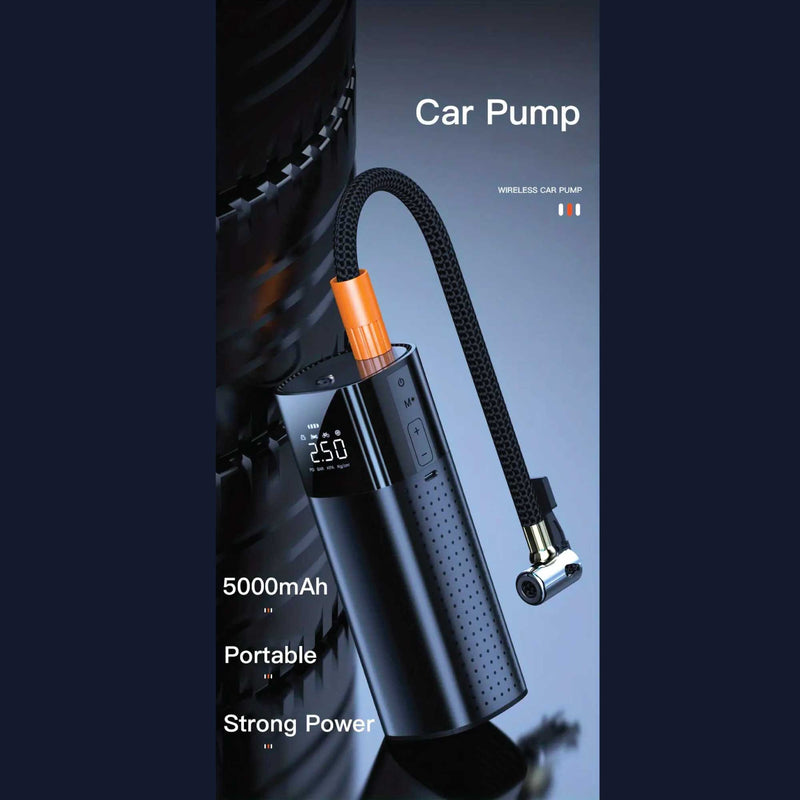 Portable Tyre Inflator - Rechargeable Car Bike Tire Air Pump Compressor Payday Deals