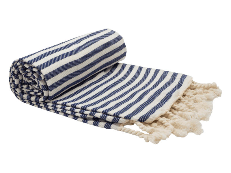 PORTSEA TURKISH COTTON TOWEL - NAVY Payday Deals