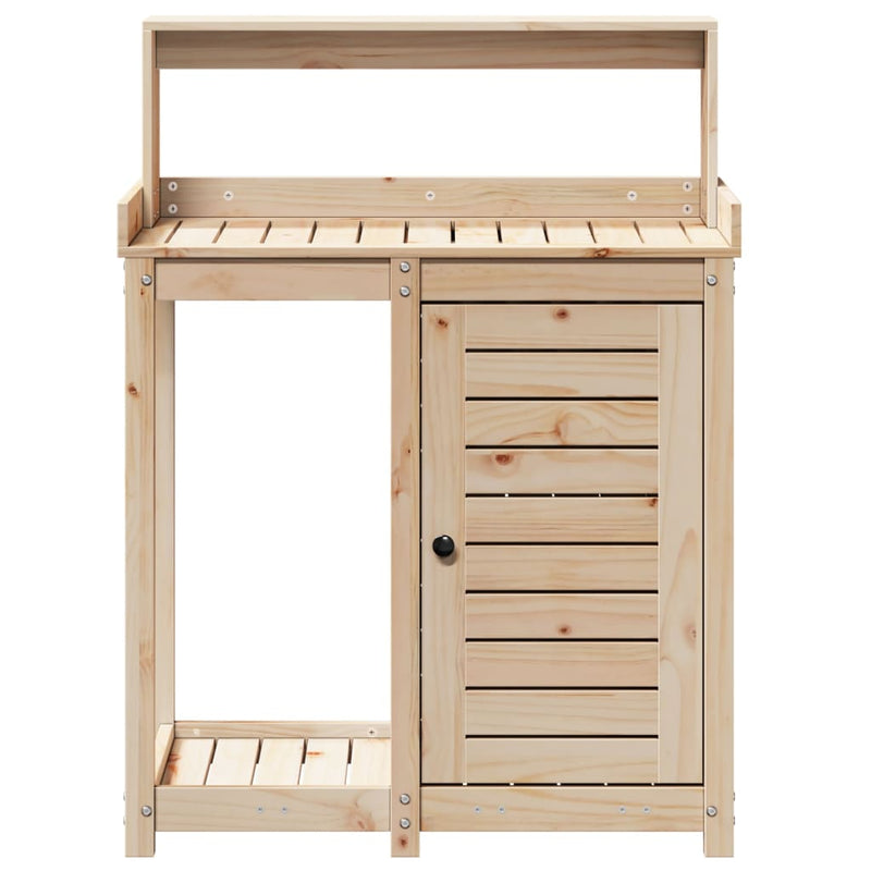 Potting Table with Shelves 82.5x50x109.5 cm Solid Wood Pine Payday Deals