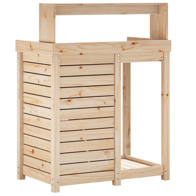 Potting Table with Shelves 82.5x50x109.5 cm Solid Wood Pine Payday Deals