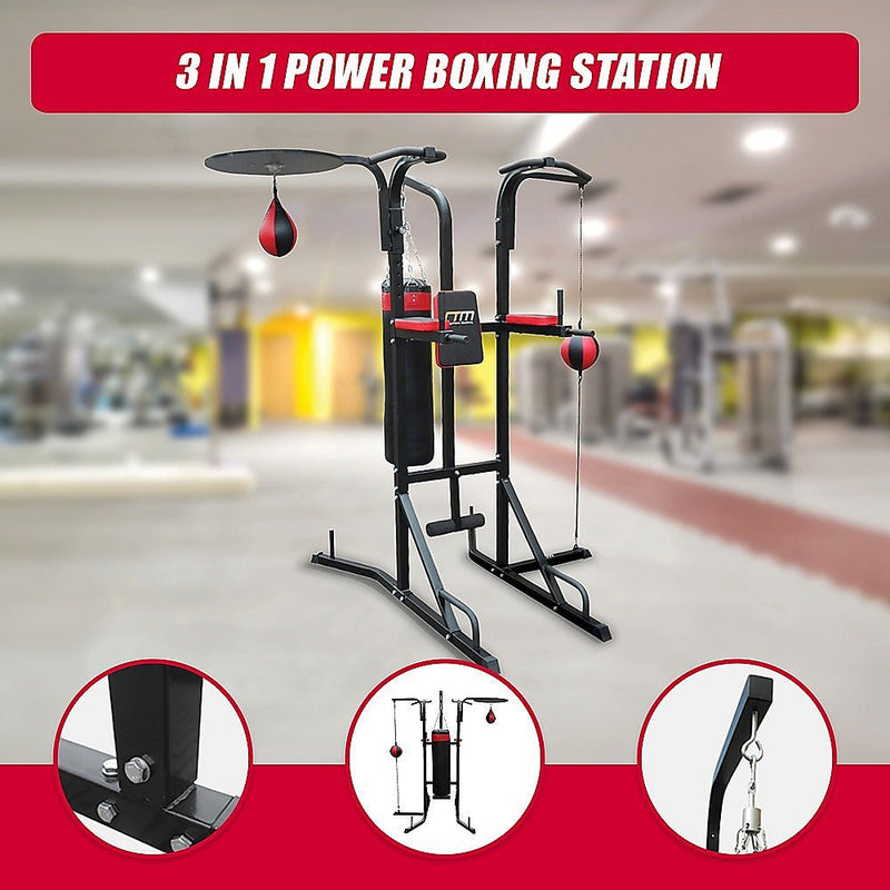 Power Boxing Station Stand Gym Speed Ball Punching Bag Payday Deals