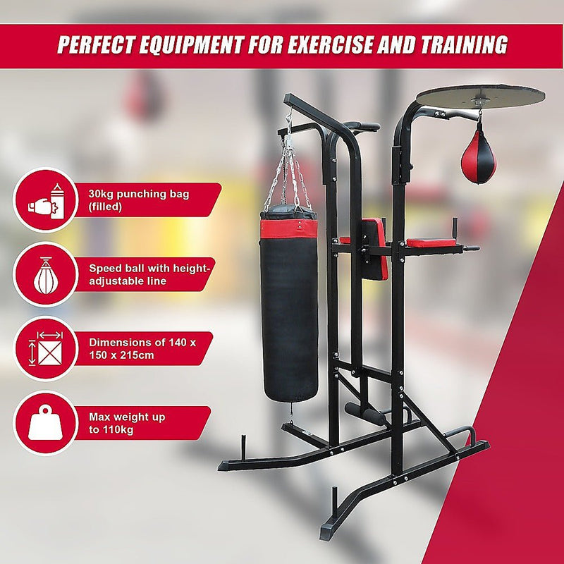 Power Boxing Station Stand Gym Speed Ball Punching Bag Payday Deals