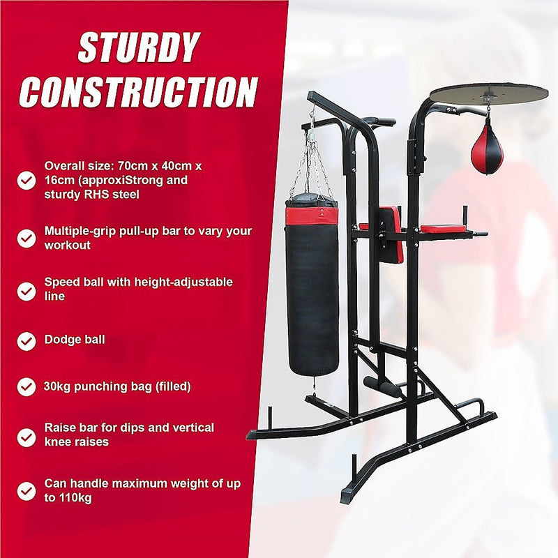 Power Boxing Station Stand Gym Speed Ball Punching Bag Payday Deals