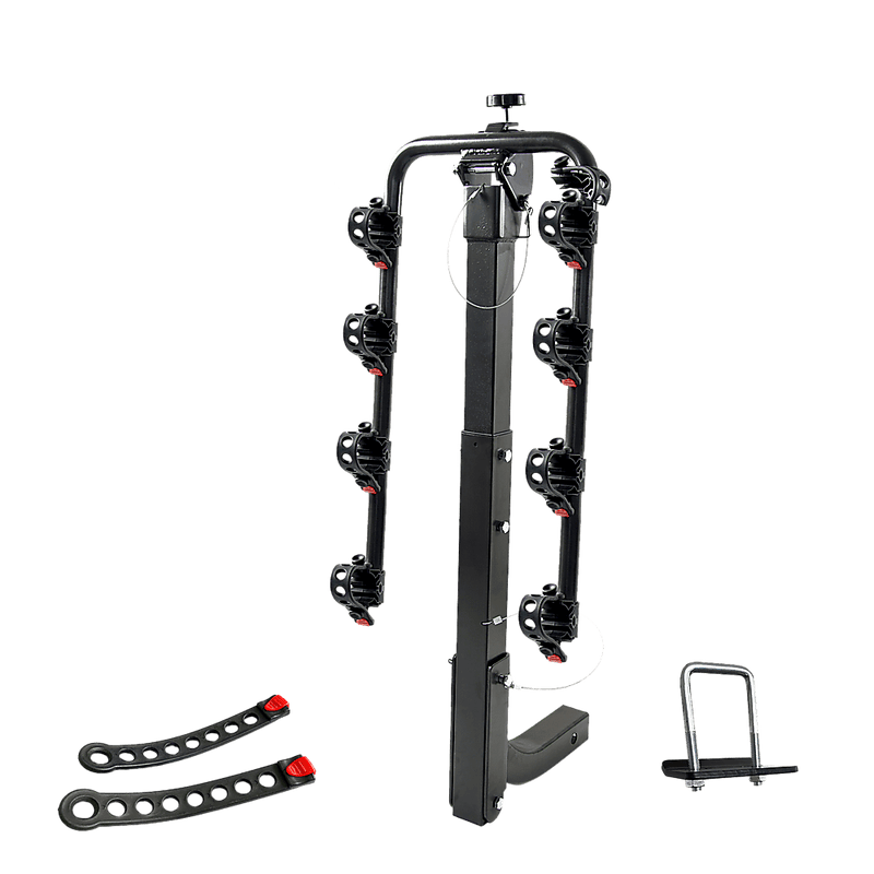 Premium 4-Bike Carrier Rack Hitch Mount Swing Down Bicycle Rack W/ 2" Receiver Payday Deals