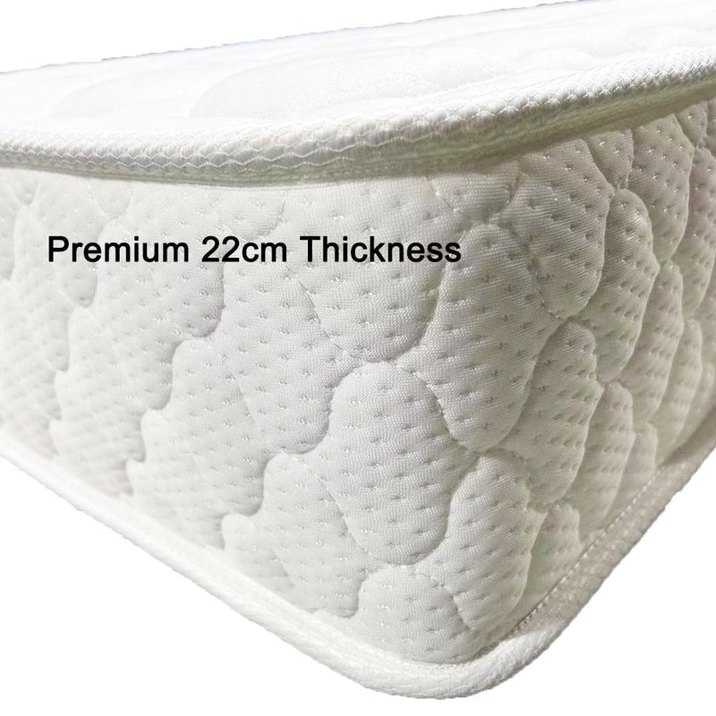 Premium 5 Zone Pocket Spring Foam Mattress Medium Firmness 22cm - King Payday Deals