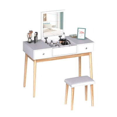 Princess White Dresser Table With Mirror, Stool And Storage Drawers Set Payday Deals