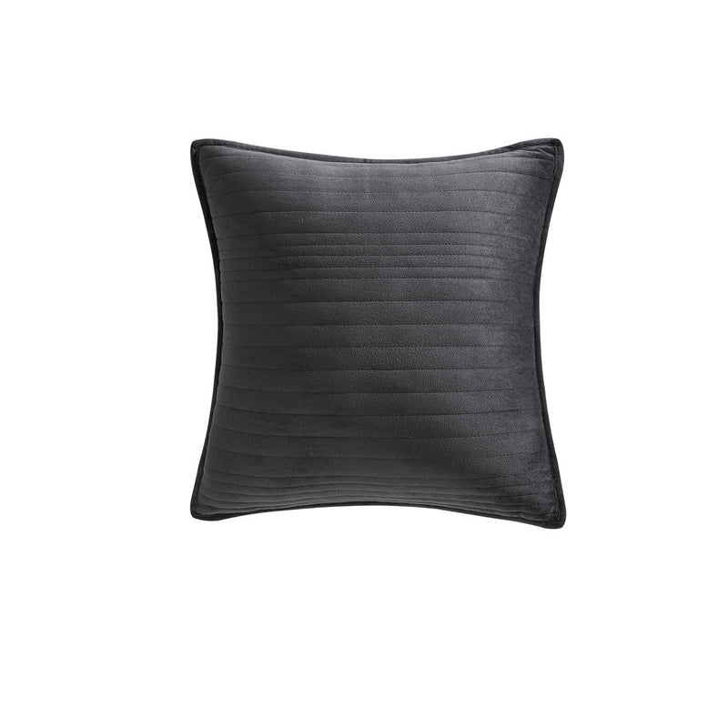 Private Collection Barlow Slate Embroidered Velvet Square Filled Cushion 45 x 45cm Payday Deals