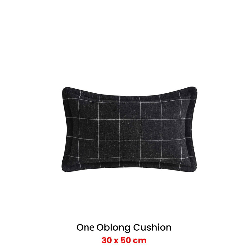 Private Collection Fitzgerald Coal Oblong Filled Cushion 30 x 50cm Payday Deals