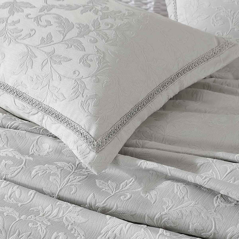 Private Collection Valentina Cloud Jacquard Quilt Cover Set King Payday Deals