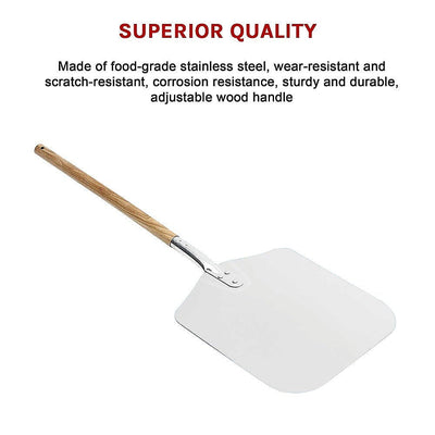 Profesional Pizza Oven Peel Paddle 90cm Wood Handle Payday Deals