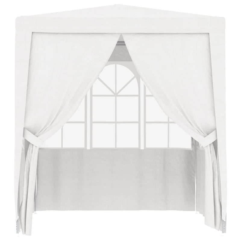 Professional Party Tent with Side Walls 2x2 m White 90 g/m² Payday Deals