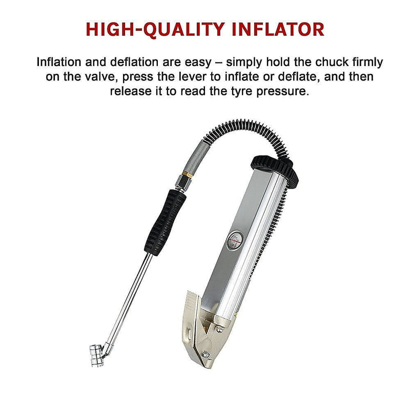 Professional Tyre Inflator with Gauge Air Line Pressure Tester Tyre Pump Payday Deals