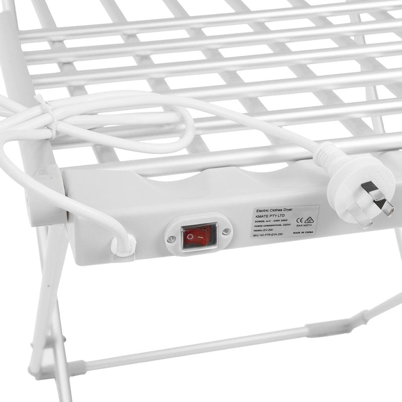 Pronti Heated Towel Clothes Rack Dryer Warmer Rack Airer Heat Line Hanger Laundry Payday Deals