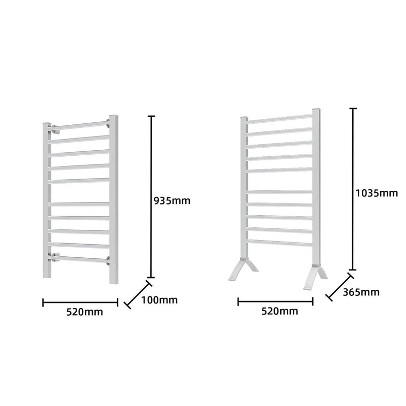 Pronti Heated Towel Rack Electric Bathroom Towel Rails Warmer Ev-160- Silver Payday Deals