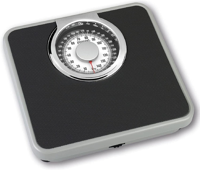 Propert 150kg Mechanical Bathroom Scales Speedometer Analogue - Black Payday Deals