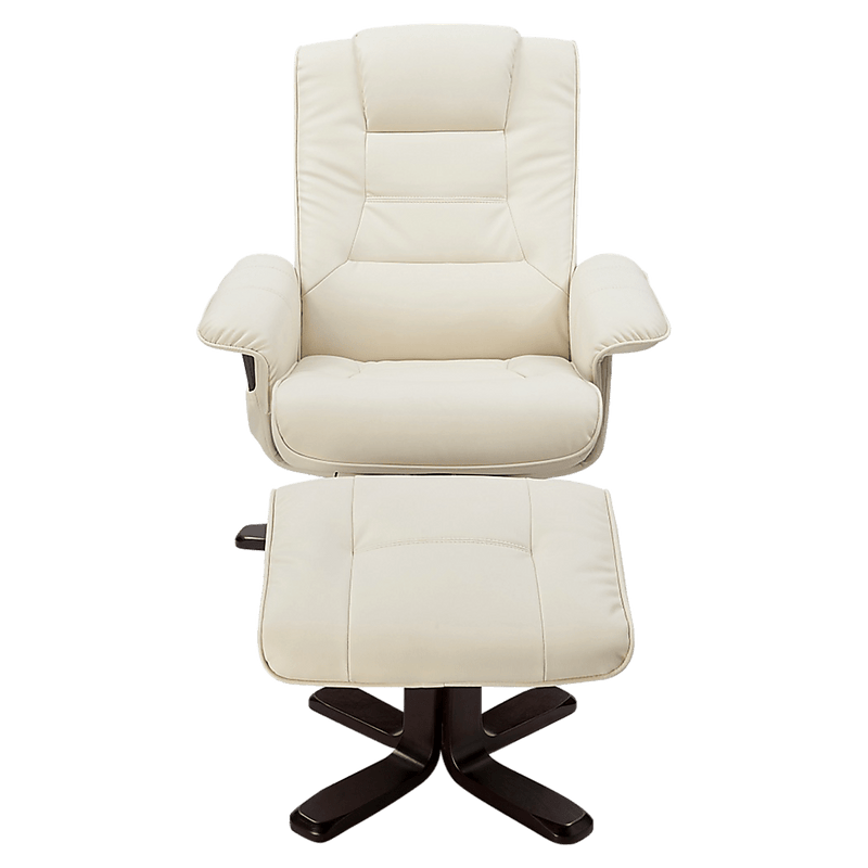 PU Leather Massage Chair Recliner Ottoman Lounge Remote Payday Deals