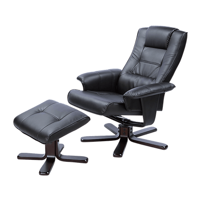 PU Leather Massage Chair Recliner Ottoman Lounge Remote Payday Deals