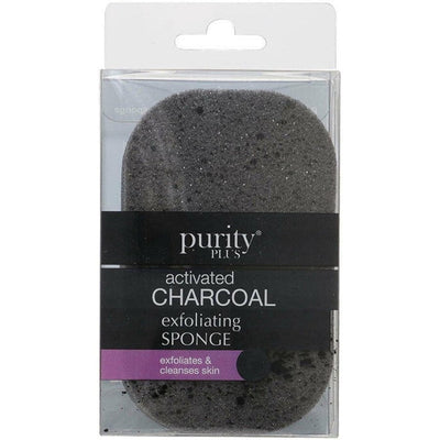 Purity Plus Activated Charcoal Exfoliating Body Sponge - Made in UK Payday Deals