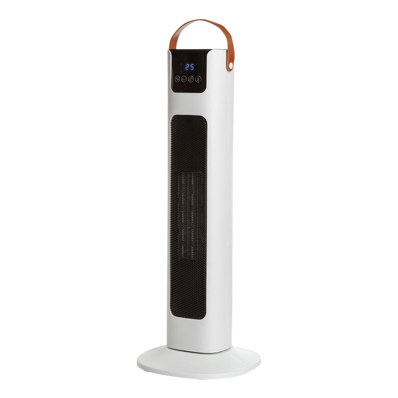Pursonic Electric Ceramic Tower Heater Portable Oscillating Remote Control - White Payday Deals