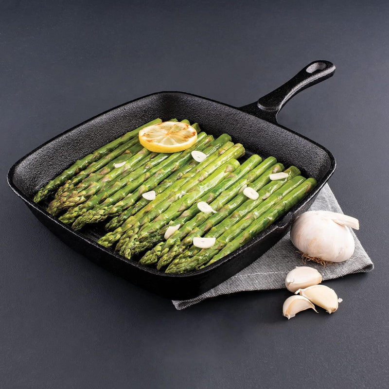 Pyrolux Pyrocast Square Grill Pan Heavy Duty Cast Iron Square Griddle Pan Cooking Frying Skillet Pan Payday Deals
