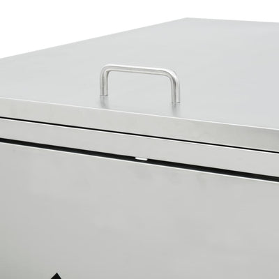 Quadruple Wheelie Bin Shed 240 L Stainless Steel Payday Deals