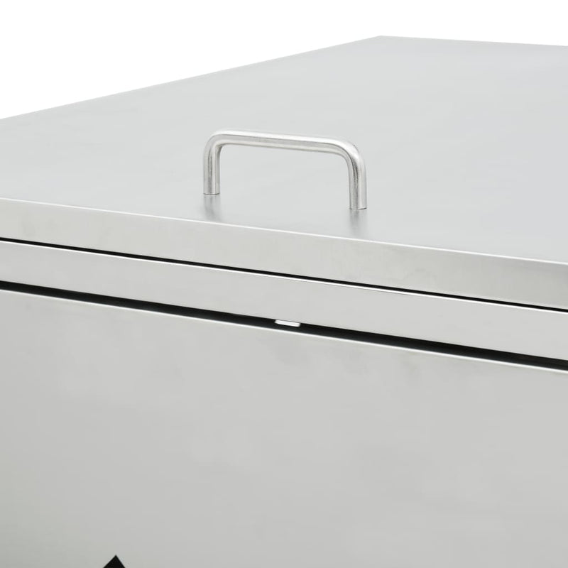Quadruple Wheelie Bin Shed 240 L Stainless Steel Payday Deals