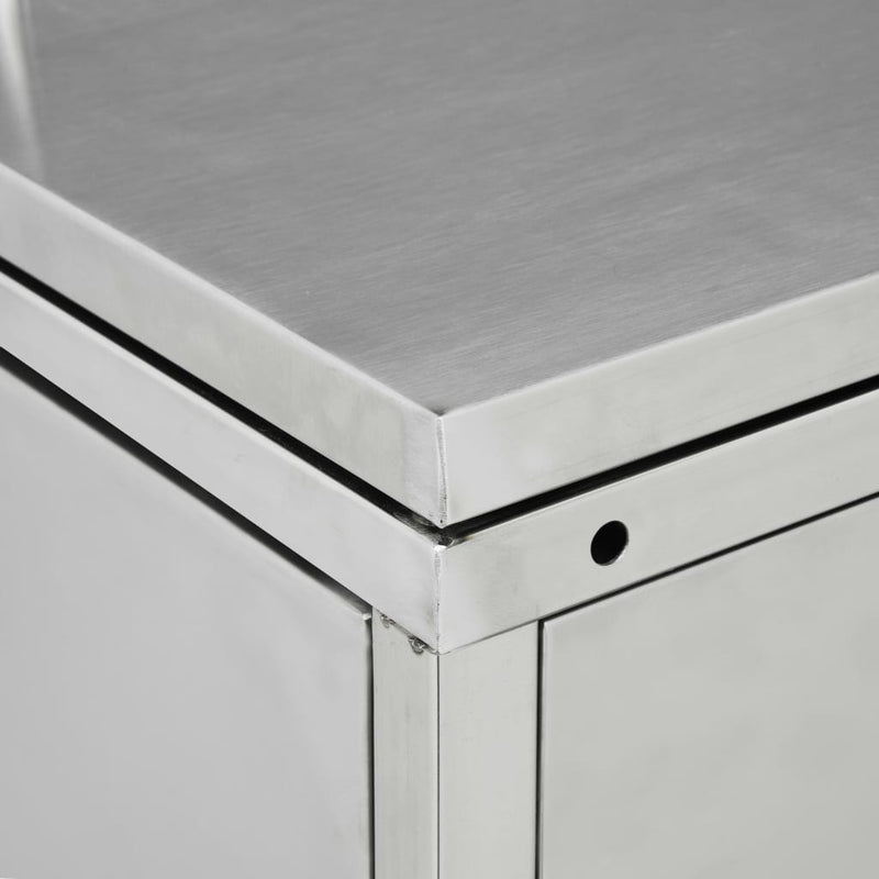 Quadruple Wheelie Bin Shed 240 L Stainless Steel Payday Deals