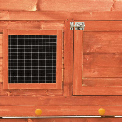 Rabbit Hutch 140x63x120 cm Solid Firwood Payday Deals
