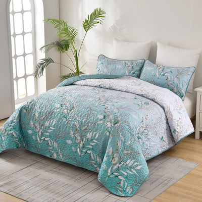 Radiating Quilted bedspread and pillowcovers set: Shine in Your Bedroom - Queen size Payday Deals