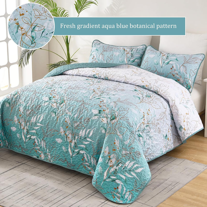 Radiating Quilted bedspread and pillowcovers set: Shine in Your Bedroom - Queen size Payday Deals